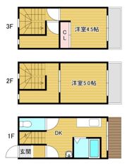 東淡路2丁目貸家の間取り画像