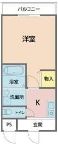 嵜本レジデンス福島の間取り画像
