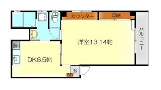 ヴィラ呉本通の間取り画像