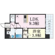 プレサンス難波デヴァンテの間取り画像