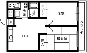 法橋マンションの間取り画像