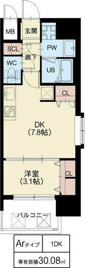 スプランディッド十三本町の間取り画像