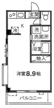 スプリングス弐千の間取り画像
