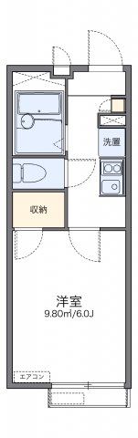 レオパレスコーエイ萩野の間取り画像