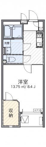 レオネクストアーバンブルーの間取り画像