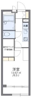 レオパレスリビングメイト学園前の間取り画像