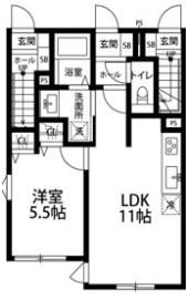 グランフォルト旗の台の間取り画像