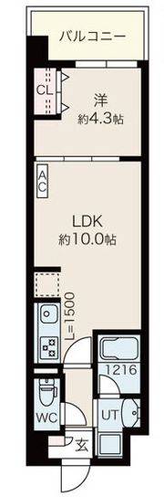 ルーエ桜川の間取り画像
