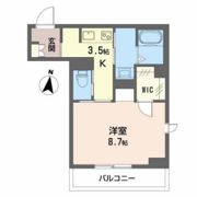 Aries伊福町の間取り画像