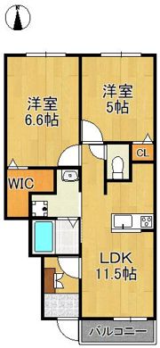 ギャラン大野井B棟の間取り画像