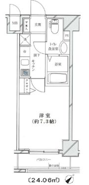 Rising place桜木町二番館の間取り画像