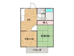 レジデンス白鳥Aの間取り画像
