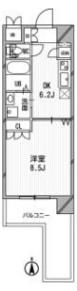 アスリート江坂Ⅱ番館の間取り画像