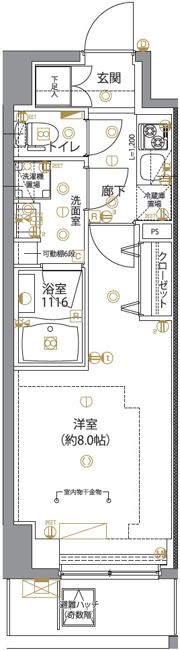 ユリカロゼ五反野Ⅱの間取り画像