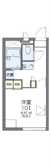 レオパレスクレスト笹塚の間取り画像
