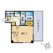 イーストガーデン薬院の間取り画像