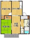 ベルクール D棟の間取り画像