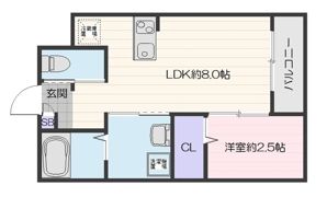 リアコート阪大前の間取り画像