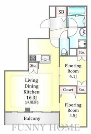 ビサイド・アベニューの間取り画像
