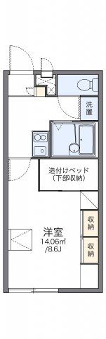 レオパレスサンハイム岩切の間取り画像