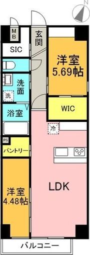 アーチレジデンス川名駅前の間取り画像