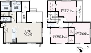 エスポアメゾンB棟の間取り画像