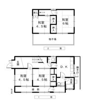 N様九日市貸家の間取り画像
