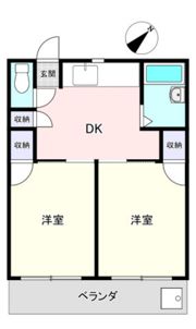 クイーンヤード長束の間取り画像