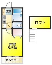 メープル大泉学園Bの間取り画像