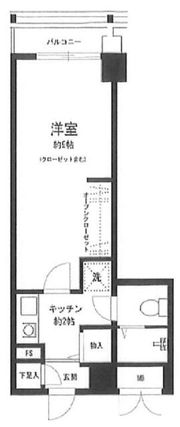 ライオンズマンション八丁堀第二の間取り画像