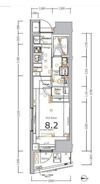 XEBEC大鳥居ASYLCOURTの間取り画像
