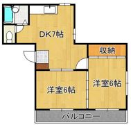 横山ハイツの間取り画像