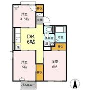 コーポ平野の間取り画像