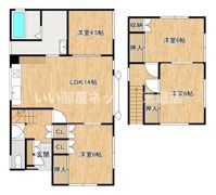 柏木町1丁目戸建ての間取り画像