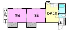 コーポサガワの間取り画像