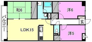 エクセルコート松前の間取り画像