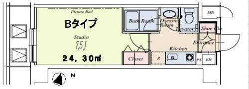HF駒沢公園レジデンスTOWERの間取り画像
