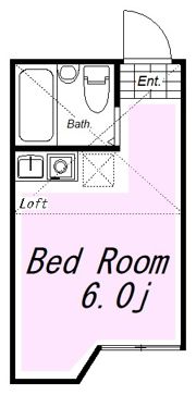 ユナイト小机グレートギャッピーの間取り画像