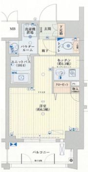 アクアプレイス梅田Ⅱの間取り画像