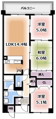 ミカド21の間取り画像