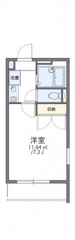 レオパレス葵第2の間取り画像