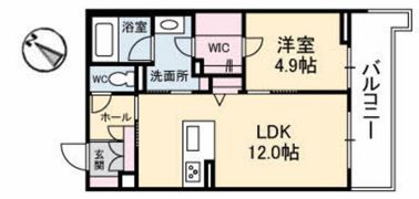 アズール牛田本町の間取り画像