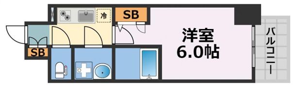 エスリードレジデンス本町パークフロントの間取り画像
