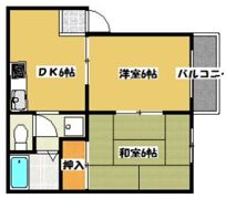 コスモハイツ南の間取り画像