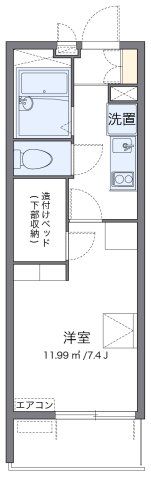 レオパレスガーデンハウス Wの間取り画像