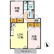 アバンサール・ミヤオの間取り画像
