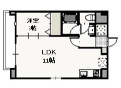 フォンティーヌ弓之町の間取り画像