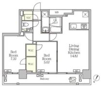 ジオエント白金台の間取り画像