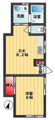 マツモトハイツの間取り画像
