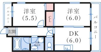 神戸サンクレバーの間取り画像